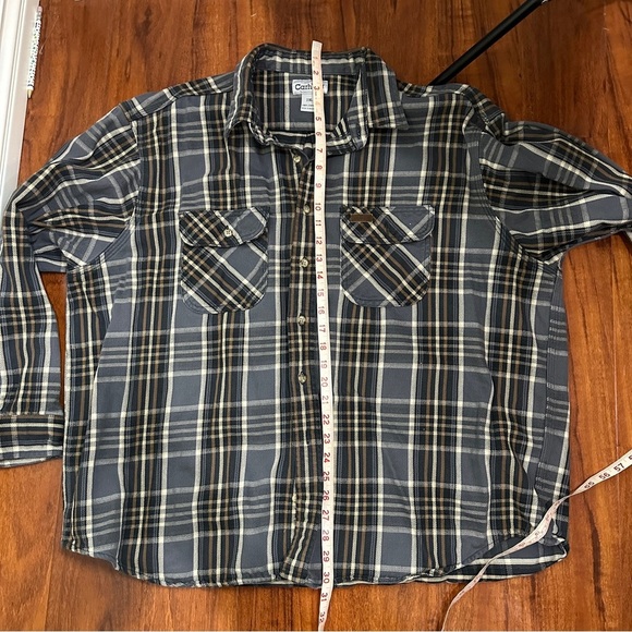 Carhartt Button Up Shirt Long Sleeve Mens Size XXL - Picture 8 of 9